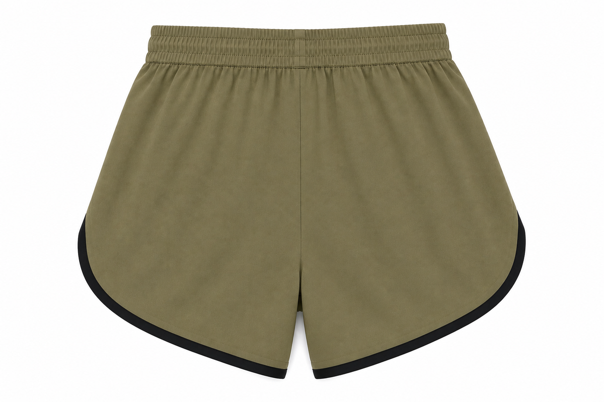 Olive & Black Combo Men’s Athletic Shorts | Quick-Dry Sports & Gym Shorts
