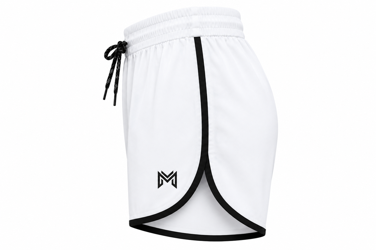 Men's White Sports Shorts | Quick Dry Gym, Running & Workout Shorts