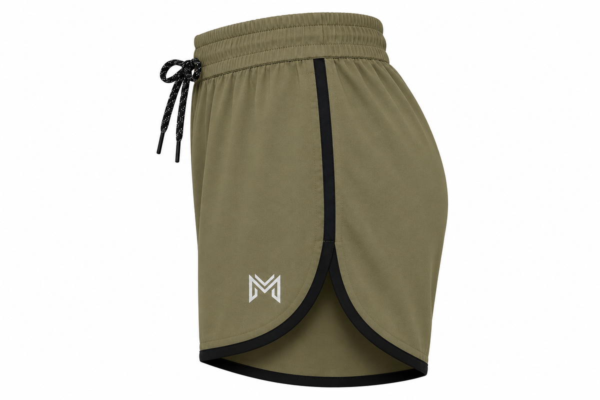 Olive & Black Combo Men’s Athletic Shorts | Quick-Dry Sports & Gym Shorts