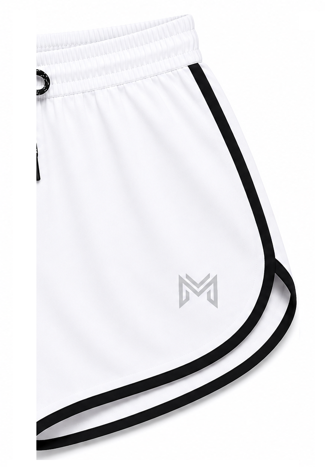 Men's White Sports Shorts | Quick Dry Gym, Running & Workout Shorts
