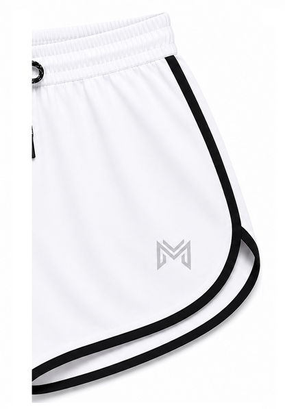 Men's White Sports Shorts | Quick Dry Gym, Running & Workout Shorts