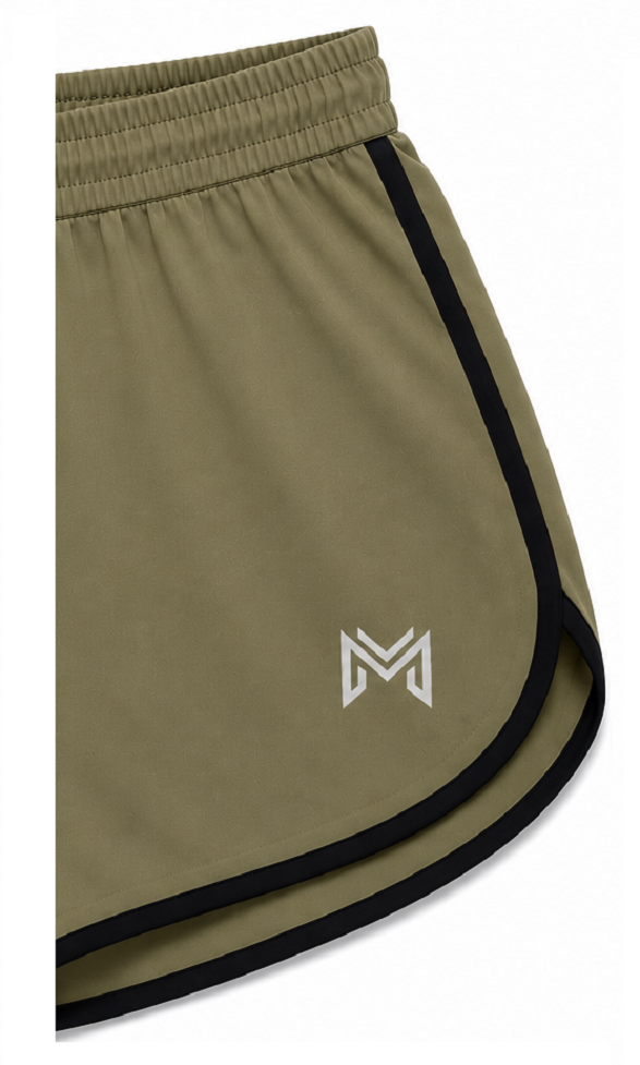 Olive & Black Combo Men’s Athletic Shorts | Quick-Dry Sports & Gym Shorts