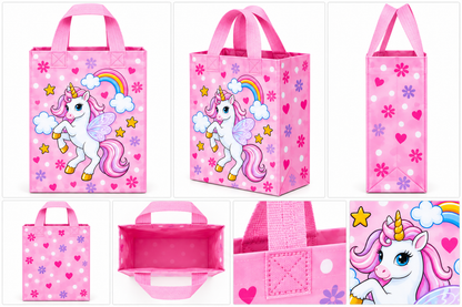 Pack of 10 Pink Unicorn Gift Bags