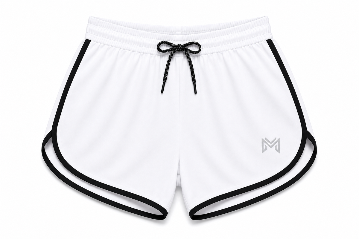 Men's White Sports Shorts | Quick Dry Gym, Running & Workout Shorts