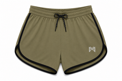 Olive & Black Combo Men’s Athletic Shorts | Quick-Dry Sports & Gym Shorts